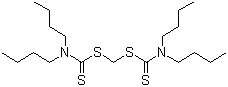 Methylene bis(dibutylthiocarbamate) molecular structure (CAS 10254-57-6)