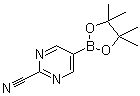 2-氰基嘧啶-5-硼酸频哪醇酯分子结构 (CAS 1025708-31-9)