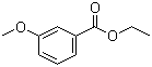 structure of CAS# 10259-22-0, Ethyl 3-methoxybenzoate;3-Methoxybenzoic acid ethyl ester; Ethyl m-anisate; Ethyl m-methoxybenzoate