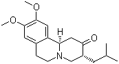 结构式 CAS# 1026016-83-0, (+)-丁苯那嗪; (3R,11bR)-1,3,4,6,7,11b-六氢-9,10-二甲氧基-3-异丁基-2H-苯并[a]喹嗪-2-酮