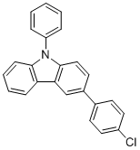 3-(4-Chlorophenyl)-9-phenyl-9H-carbazole molecular structure (CAS 1026033-57-7)