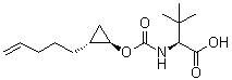 3-甲基-N-[[[(1R,2R)-2-(4-戊烯-1-基)环丙基]氧基]羰基]-L-缬氨酸分子结构 (CAS 1026200-27-0)