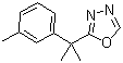 2-[1-Methyl-1-(3-methylphenyl)ethyl]-1,3,4-oxadiazole molecular structure (CAS 1026444-42-7)
