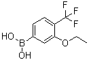 B-[3-乙氧基-4-(三氟甲基)苯基]硼酸分子结构 (CAS 1026796-35-9)
