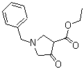 1-苄基-4-吡咯烷酮-3-甲酸乙酯分子结构 (CAS 1027-35-6)