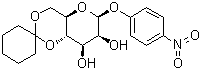 4-硝基苯基 4,6-O-环己基亚基-beta-D-吡喃甘露糖苷分子结构 (CAS 102717-16-8)