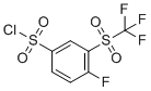 结构式 CAS# 1027345-07-8, 4-氟-3-(三氟甲基磺酰基)苯磺酰氯