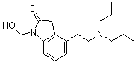 4-[2-(Dipropylamino)ethyl]-1,3-dihydro-1-(hydroxymethyl)-2H-indol-2-one molecular structure (CAS 1027600-42-5)