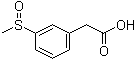 [3-(甲基亚磺酰)苯基]乙酸分子结构 (CAS 1027730-68-2)