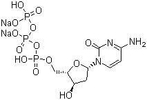 三磷酸脱氧胞苷钠盐分子结构 (CAS 102783-51-7)