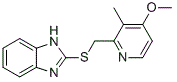 structure of CAS# 102804-82-0, Rabeprazole EP Impurity G;2-[(4-methoxy-3-methylpyridin-2-yl)methylsulfanyl]-1H-benzimidazole