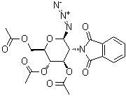2-Deoxy-2-(1,3-dihydro-1,3-dioxo-2H-isoindol-2-yl)-beta-D-glucopyranosyl azide 3,4,6-triacetate molecular structure (CAS 102816-24-0)