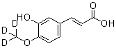 3-[3-Hydroxy-4-(trideuteromethoxy)phenyl]-2-propenoic acid molecular structure (CAS 1028203-97-5)