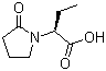 structure of CAS# 102849-49-0, (2S)-2-(2-Oxopyrrolidin-1-yl)butanoic acid
