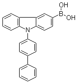 (9-[1,1'-联苯]-4-基-9H-咔唑-3-基)硼酸分子结构 (CAS 1028648-22-7)