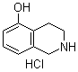 structure of CAS# 102879-34-5, 1,2,3,4-Tetrahydro-5-isoquinolinol hydrochloride