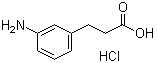 3-氨基苯丙酸盐酸盐分子结构 (CAS 102879-44-7)