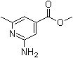 2-氨基-6-甲基吡啶-4-羧酸甲酯分子结构 (CAS 1029128-50-4)