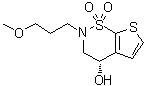 (4S)-3,4-Dihydro-2-(3-methoxypropyl)-2H-thieno[3,2-e]-1,2-thiazin-4-ol 1,1-dioxide molecular structure (CAS 1029324-91-1)