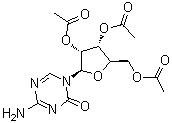 2',3',5'-三乙酰基-5-氮杂胞苷分子结构 (CAS 10302-78-0)