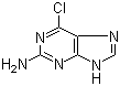 结构式 CAS# 10310-21-1, 2-氨基-6-氯嘌呤