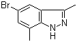 5-溴-3,7-二甲基-1H-吲唑分子结构 (CAS 1031417-71-6)