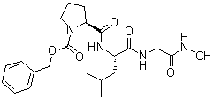 1-[(Phenylmethoxy)carbonyl]-L-prolyl-L-leucyl-N-hydroxyglycinamide molecular structure (CAS 103145-74-0)