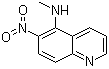 N-甲基-6-硝基-5-喹啉胺分子结构 (CAS 103170-53-2)