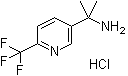 1-Methyl-1-(6-trifluoromethylpyridin-3-yl)ethylamine monohydrochloride molecular structure (CAS 1031721-46-6)