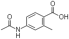 4-乙酰氨基-2-甲基苯甲酸分子结构 (CAS 103204-69-9)