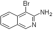 结构式 CAS# 10321-49-0, 3-氨基-4-溴异喹啉
