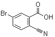 5-溴-2-氰基苯甲酸分子结构 (CAS 1032231-28-9)
