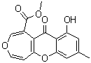 10-Hydroxy-8-methyl-11-oxo-11H-oxepino[4,5-b][1]benzopyran-1-carboxylic acid methyl ester molecular structure (CAS 1032392-18-9)