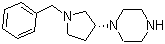 1-[(3R)-1-(Phenylmethyl)-3-pyrrolidinyl]piperazine molecular structure (CAS 1032446-28-8)