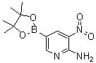 6-氨基-5-硝基吡啶-3-硼酸频哪醇酯分子结构 (CAS 1032758-80-7)