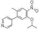 4-(5-异丙氧基-2-甲基-4-硝基苯基)吡啶分子结构 (CAS 1032903-62-0)