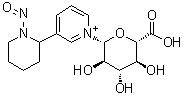 1-beta-D-Glucopyranuronosyl-3-(1-nitroso-2-piperidinyl)pyridinium molecular structure (CAS 1033078-12-4)