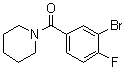 结构式 CAS# 1033201-74-9, (3-溴-4-氟苯基)-1-哌啶基甲酮