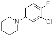 结构式 CAS# 1033201-89-6, 1-(3-氯-4-氟苯基)哌啶