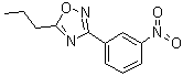 3-(3-硝基苯基)-5-丙基-1,2,4-恶二唑分子结构 (CAS 1033202-02-6)