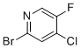 2-溴-4-氯-5-氟吡啶分子结构 (CAS 1033203-44-9)