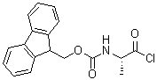 N-[(1S)-1-(氯甲酰基)乙基]氨基甲酸芴甲基酯分子结构 (CAS 103321-50-2)