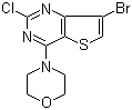 7-溴-2-氯-4-(4-吗啉基)-噻吩并[3,2-d]嘧啶分子结构 (CAS 1033743-85-9)