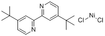 [4,4'-Bis(1,1-dimethylethyl)-2,2'-bipyridine] nickel (II) dichloride molecular structure (CAS 1034901-50-2)