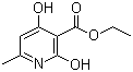 2,4-二羟基-6-甲基烟酸乙酯分子结构 (CAS 10350-10-4)