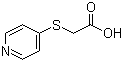结构式 CAS# 10351-19-6, 4-吡啶巯基乙酸; 4-吡啶基硫代乙酸