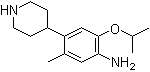 2-异丙氧基-5-甲基-4-(哌啶-4-基)苯胺分子结构 (CAS 1035230-24-0)