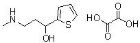 alpha-[2-(甲基氨基)乙基]-2-噻吩甲醇草酸盐分子结构 (CAS 1035456-54-2)