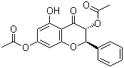 3,7-O-二乙酰基短叶松素分子结构 (CAS 103553-98-6)