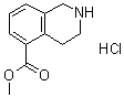 结构式 CAS# 1035700-06-1, 1,2,3,4-四氢异喹啉-5-羧酸甲酯盐酸盐